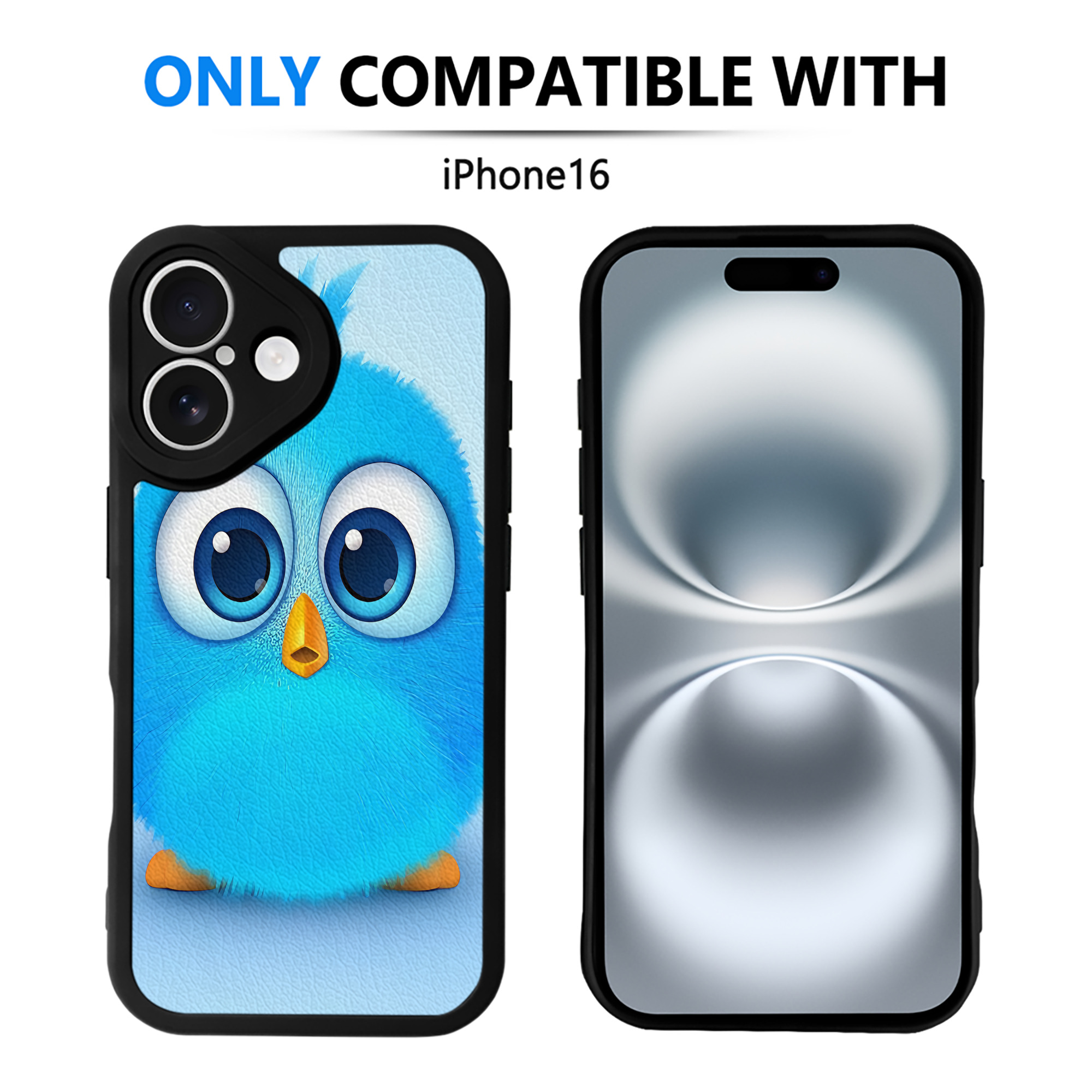 （画像用） Angry Birds アングリーバード 【iPhone 16シリーズ対応】シリコンスマホケース（レザー調） 材質：シリコン